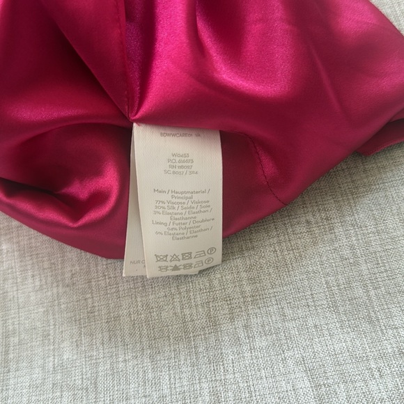 Boden Velvet Martha Midi Dress English Berry Magenta women’s size 4 - Picture 14 of 16